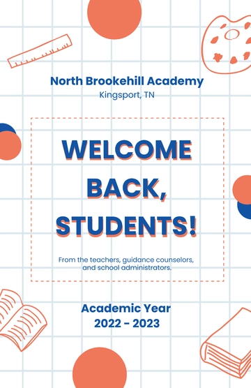 Free Back To School Poster Template to Edit Online