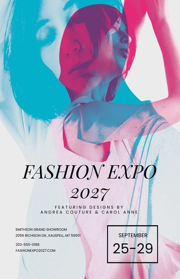Free Double Exposure Poster Template to Edit Online