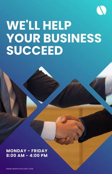 Free Professional Business Poster Template to Edit Online