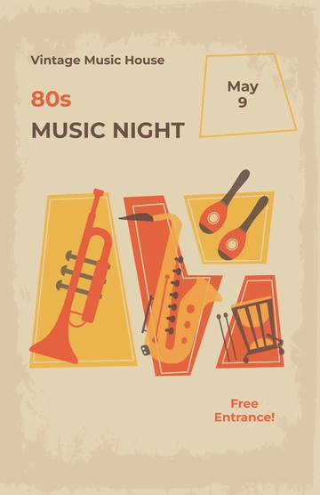 Free Vintage Poster Template to Edit Online