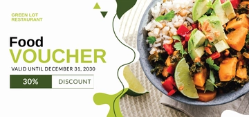 Free Editable Food Voucher Template to Edit Online