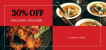 Free Editable Restaurant Voucher Template to Edit Online