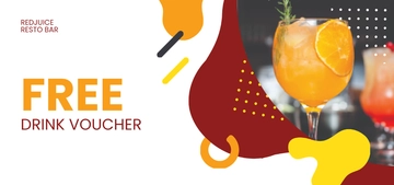 Free Drink Food Voucher Template to Edit Online