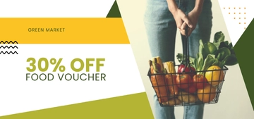 Free Grocery Food Voucher Template to Edit Online