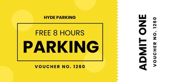 Free Parking Ticket Voucher Template to Edit Online