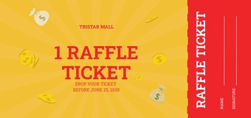 Free Raffle Ticket Voucher Template to Edit Online