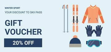 Free Skii Gift Voucher Template to Edit Online