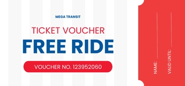 Free Train Ticket Voucher Template to Edit Online