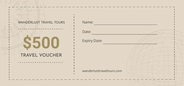 Free Travel Ticket Voucher Template to Edit Online