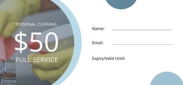 Free Cleaning Service Voucher Template to Edit Online