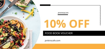 Free Food Book Voucher Template to Edit Online