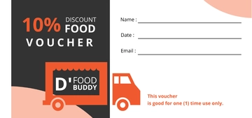 Free Food Truck Voucher Template to Edit Online