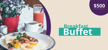 Free Hotel Breakfast Voucher Template to Edit Online