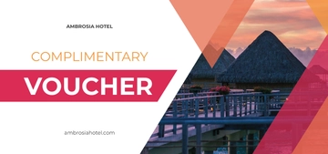 Free Hotel Complimentary Voucher Template to Edit Online