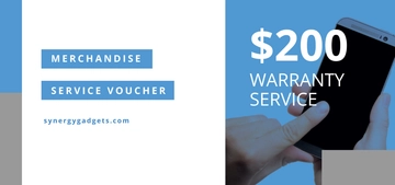 Free Merchandise Service Voucher Template to Edit Online