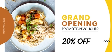 Free Opening Promotion Voucher Template to Edit Online
