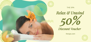 Free Printable Spa Voucher Template to Edit Online