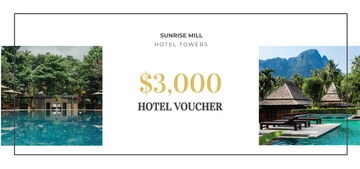 Free Simple Hotel Voucher Template to Edit Online