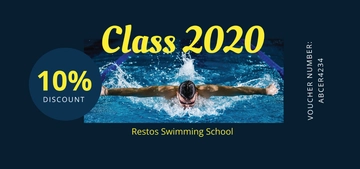 Free Swimming Class Voucher Template to Edit Online
