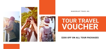 Free Tour Travel Voucher Template to Edit Online