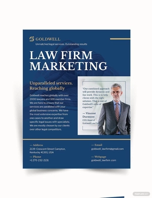 Law Firm Marketing Flyer Template