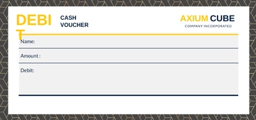 Free Debit Cash Voucher Template to Edit Online