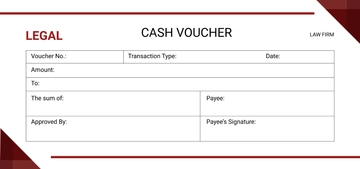 Free Legal Cash Voucher Template to Edit Online