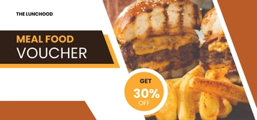 Free Meal Food Voucher Template to Edit Online