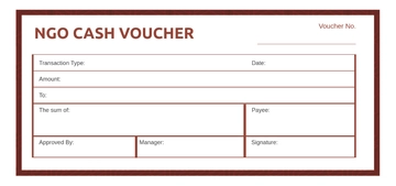 Free Ngo Cash Voucher Template to Edit Online