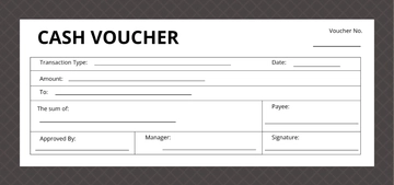 Free Printable Cash Voucher Template to Edit Online
