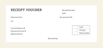 Free Receipt Voucher Template to Edit Online