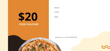 Free Redemption Food Voucher Template to Edit Online