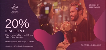 Free Romantic Love Voucher Template to Edit Online