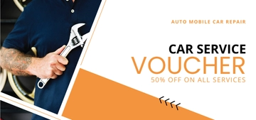 Free Car Service Promotion Voucher Template to Edit Online