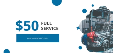 Free Car Wash Service Voucher Template to Edit Online