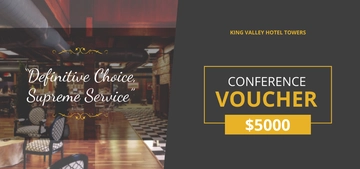 Free Conference Hotel Voucher Template to Edit Online