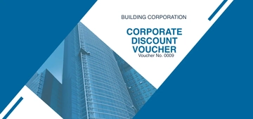 Free Corporate Discount Voucher Template to Edit Online