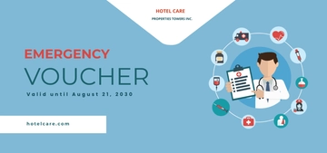 Free Emergency Hotel Voucher Template to Edit Online