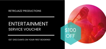 Free Entertainer Service Voucher Template to Edit Online