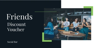 Free Friends Discount Voucher Template to Edit Online