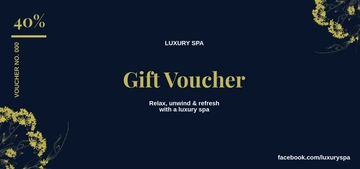 Free Luxury Spa Voucher Template to Edit Online
