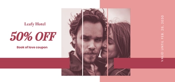 Free Romantic Love Voucher Book Template to Edit Online