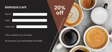 Free Sample Promotion Voucher Template to Edit Online