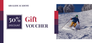 Free Skii Sports Voucher Template to Edit Online