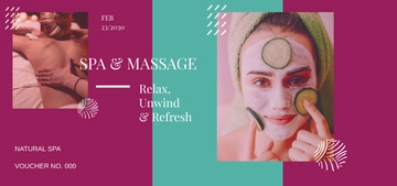 Free Spa Massage Voucher Template to Edit Online