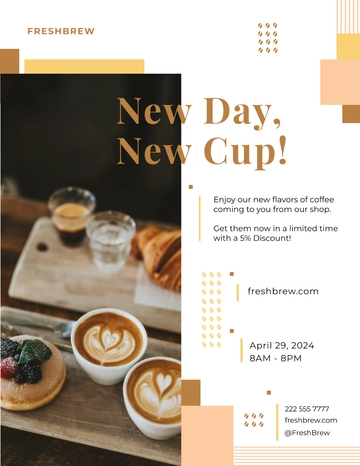 Free Coffee Shop Flyer Template to Edit Online