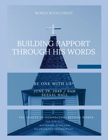Free Modern Church Flyer Template to Edit Online