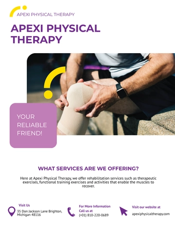 Free Physical Therapy Flyer Template to Edit Online