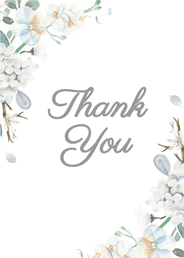 Free Condolence Thank You Card Template to Edit Online