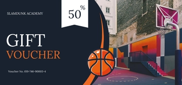 Free Basketball Voucher Template to Edit Online